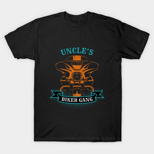 Uncle's Biker Gang Father's Day T-Shirt by DwiRetnoArt99